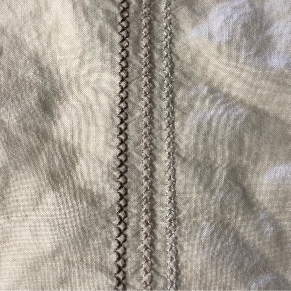 Cubavera Cream Button Down Embroidered Men’s Large Short Sleeve Shirt - Picture 5 of 10